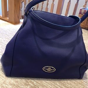 Purple coach purse